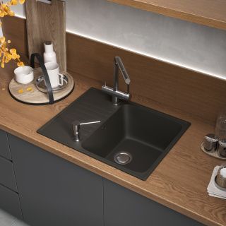 Мойка кухонная Reflexion Prima 60-BE RF0460BL черный